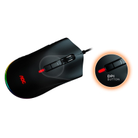 Мишка AOC GM530 RGB PMW3389 Kailh switch USB Black (GM530B) Diawest