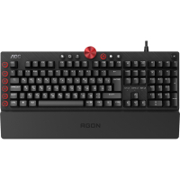 Клавіатура AOC AGK700 RGB Cherry MX Red USB Black (AGK700DR2R) Diawest