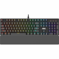 Клавіатура AOC GK500 RGB Outemu Red USB Black (GK500DR2R) Diawest