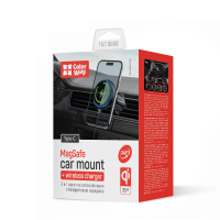 Універсальний автотримач ColorWay MagSafe 360° Air Vent 15W Black (CW-CHMW041Q-BK) Diawest