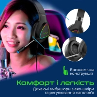 Навушники Vertux Trinity 7.1 Mini Jack 3.5мм Black (trinity.black) Diawest