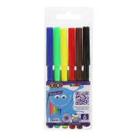 Фломастери ZiBi SMART Line 6 кольорів (ZB.2808) Diawest