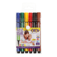 Фломастери ZiBi BABY Line JUMBO 6 кольорів (ZB.2806) Diawest