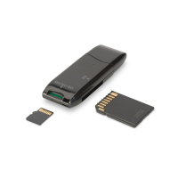 Зчитувач флеш-карт Digitus USB 2.0 SD/MicroSD (DA-70310-3) Diawest