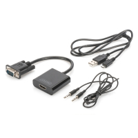 Перехідник VGA to HDMI (M/F), Full HD Digitus (DA-70473) Diawest