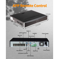 Реєстратор для відеоспостереження Hikvision DS-7732NXI-I4/16P/S(E) Diawest