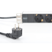 Силовий блок 1U, 8xSchuko, 16A, 250V, вилка Schuko Zpas (DN-95401) Diawest