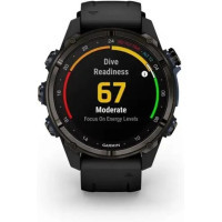 Смарт-годинник Garmin Descent Mk3i, 43mm, Crbn Gry DLC Ti/Blk, Dive Computer, GPS дайвінг комп'ютер (010-02753-11) Diawest