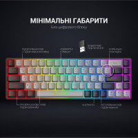 Клавіатура GamePro GK935 Wireless LED Black (GK935) Diawest