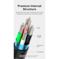 Дата кабель USB 2.0 AM to Type-C 0.5m 3.0A (18W) PVC Vention (CTHBD) Diawest