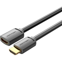 Кабель мультимедійний HDMI M to HDMI F 2.0m V2.0 4K 60Hz PVC Vention (AHCBH) Diawest