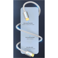 Кабель мультимедійний HDMI to HDMI 2.0m V2.0 4K 60Hz Silver Metal Type Vention (AABIH) Diawest