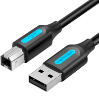 Кабель для принтера USB 2.0 AM/BM 1.0m 480Mbps PVC black Vention (COQBF) Diawest