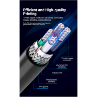 Кабель для принтера USB 2.0 AM/BM 2.0m 480Mbps PVC black Vention (COQBH) Diawest
