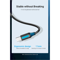 Кабель для принтера USB 2.0 AM/BM 2.0m 480Mbps PVC black Vention (COQBH) Diawest