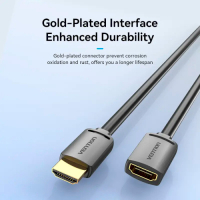Кабель мультимедійний HDMI M to HDMI F 5.0m V2.0 4K 60Hz PVC Vention (AHCBJ) Diawest