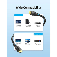 Кабель мультимедійний HDMI to HDMI 1.5m V2.1 8K 60Hz PVC Vention (AANBG) Diawest