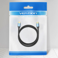 Кабель мультимедійний HDMI to HDMI 2.0m V2.0 4K 60Hz Aluminum Alloy Blue Vention (ALHSH) Diawest
