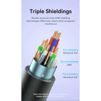 Кабель мультимедійний HDMI to HDMI 2.0m V2.0 4K 60Hz Aluminum Alloy Blue Vention (ALHSH) Diawest