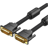 Кабель мультимедійний DVI to DVI 24+1pin 8.0m 2K 60Hz ferrite Vention (EAEBK) Diawest