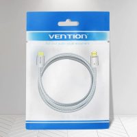 Кабель мультимедійний HDMI to HDMI 1.5m V2.1 8K 60Hz Silver Metal Type Vention (ALCIG) Diawest