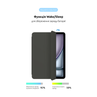 Чохол до планшета Armorstandart Smart Case iPad Air 11 2024 Charcoal Grey (ARM78143) Diawest