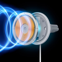 Універсальний автотримач Baseus CW01 Magnetic Wireless 40W (SUCX040102) Diawest
