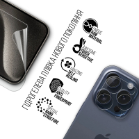 Плівка захисна Armorstandart Kit Clear screen + camera Apple iPhone 15 Pro Max (ARM80714) Diawest