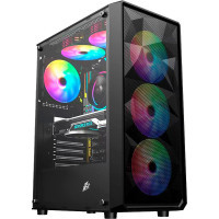 Корпус 1stPlayer FD3-4F2(AP)-BK Diawest