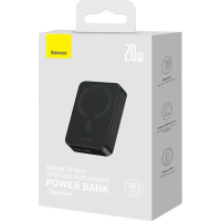 Батарея універсальна Baseus Magnetic Mini 20000mAh 20W, Black (P10022102112-01 / PPCXM20) Diawest