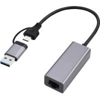 Адаптер USB-A /C to Lan 2.5 Gbit/s Cablexpert (A-USB3AC-LAN2G-01) Diawest