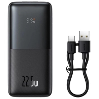 Батарея універсальна Baseus Bipow Pro Digital 10000mAh 22.5W, Black (PPBD040001) Diawest