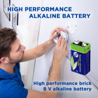 Батарейка EnerGenie Крона 6LR61 9V лужна 1шт (EG-BA-6LR61-01) Diawest