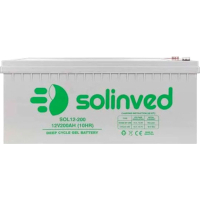 Батарея до ДБЖ Solinved 12V-200Ah, GEL (SLG200-12) Diawest