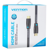 Кабель мультимедійний HDMI to HDMI 8.0m V2.0 Engineering 4K 60Hz 18Gbps HD 7.1 PVC Black Vention (AAMBK) Diawest