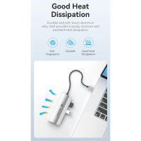 Концентратор Vention USB 3.1 Type-C to HDMI 4K60Hz/USB 3.0x3/PD 100W 5-in-1 (TQDHB) Diawest