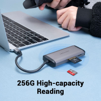 Концентратор Vention USB 3.1 Type-C to 3хUSB 3.0/TF/SD/PD 87W 6-in-1 (TGRHB) Diawest