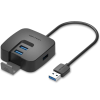 Концентратор Vention USB 3.0 to 4хUSB 3.0 Black 1.0m (CHBBF) Diawest