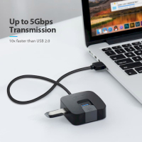 Концентратор Vention USB 3.0 to 4хUSB 3.0 Black 1.0m (CHBBF) Diawest