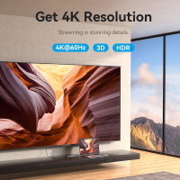 Концентратор Vention USB 3.1 Type-C to HDMI 4K60Hz/USB 3.0x3/RJ45/PD 100W 6-in-1 (TQHHB) Diawest
