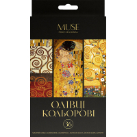 Олівці кольорові Muse Тригранні З точилкою 36 кольорів (107M-36) Diawest