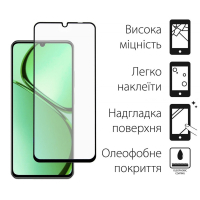 Скло захисне Dengos Full Glue Realme C63 (black) (TGFG-370) Diawest