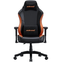 Крісло ігрове Anda Seat Luna Color PVC Size L Black/Orange (AD18-48-BO-PV) Diawest