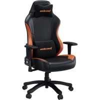 Крісло ігрове Anda Seat Luna Color PVC Size L Black/Orange (AD18-48-BO-PV) Diawest