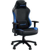 Крісло ігрове Anda Seat Luna Color PVC Size L Black/Blue (AD18-48-BS-PV) Diawest