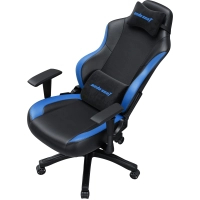 Крісло ігрове Anda Seat Luna Color PVC Size L Black/Blue (AD18-48-BS-PV) Diawest