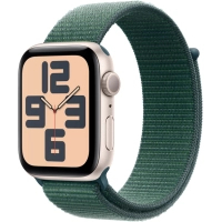 Смарт-годинник Apple Watch SE 2024 GPS 40mm Starlight Aluminium Case with Lake Green Sport Loop (MXEH3QH/A) Diawest