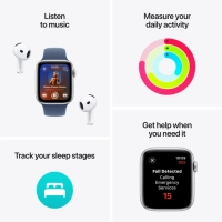 Смарт-годинник Apple Watch SE 2024 GPS 40mm Starlight Aluminium Case with Lake Green Sport Loop (MXEH3QH/A) Diawest