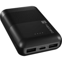 Батарея універсальна Natec 10000mah, Trevi Compact, USB-A*2/2.1A, USB-C/2.1A (NPB-1941) Diawest