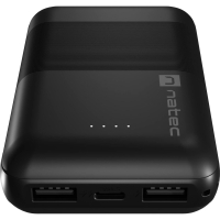 Батарея універсальна Natec 10000mah, Trevi Compact, USB-A*2/2.1A, USB-C/2.1A (NPB-1941) Diawest